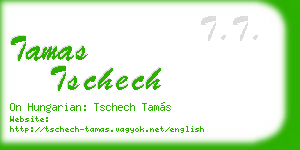 tamas tschech business card